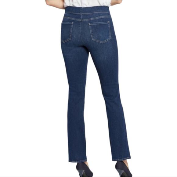 NYDJ Pull on Slim Bootcut Jeans Medium Wash Plus Size 2XL Tall 20 22 New 21 x 34 - Picture 3 of 16